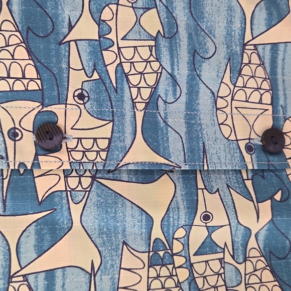 Tommy Bahama Tropical Fish Short Sleeve Shirt - Picture 7 of 12